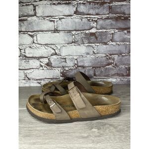 Birkenstock Mayari Mocha Brown Leather Strap Sandals Women’s Sz 41EU/10.5M US